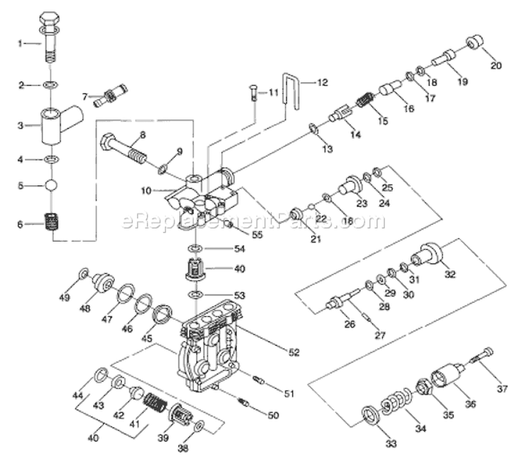 Page S Diagram and Parts List for A2701  Briggs and Stratton Pressure Washer